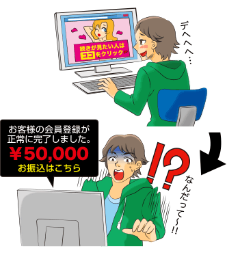 インターネット詐欺の手口 アダルトサイト編 ｂｂセキュリティ Softbank